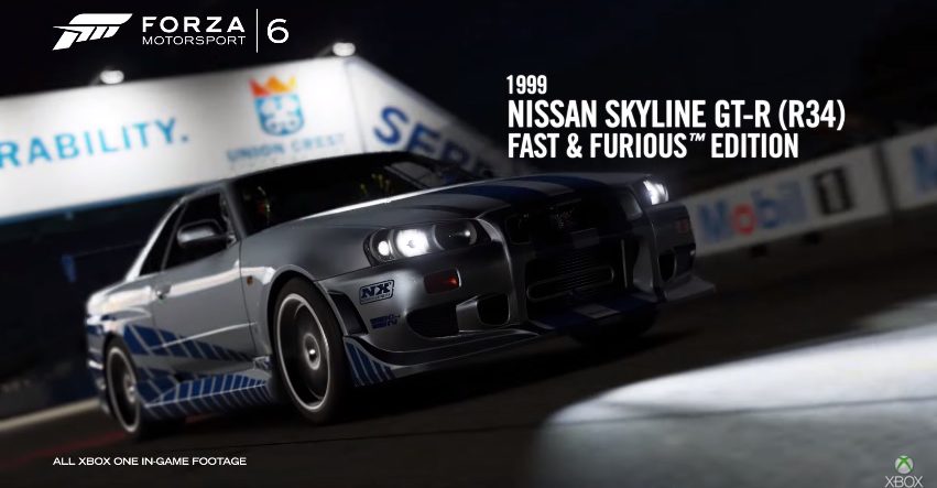 Forza Motorsport 6 Fast and Furious Car Pack Trailer Released