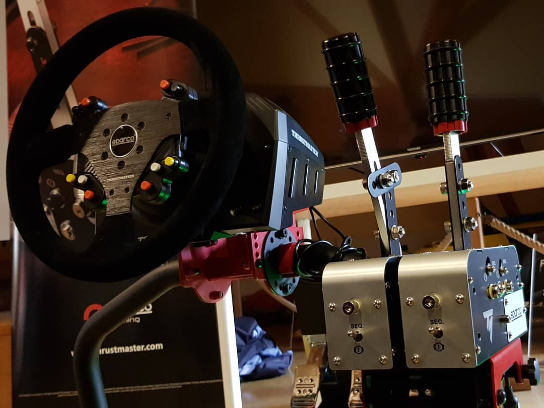 Thrustmaster TSS Handbrake Sparco Mod revealed with two different