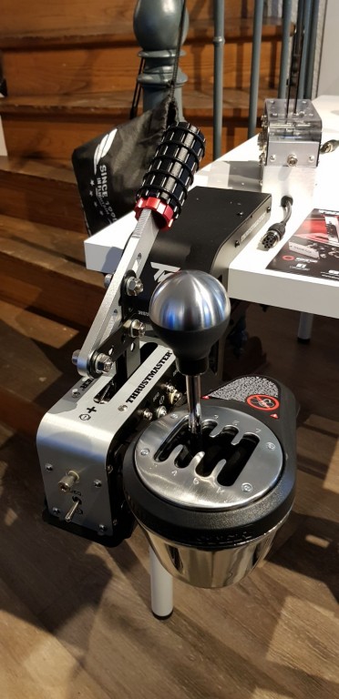 Thrustmaster TSS Handbrake Sparco Mod revealed with two different