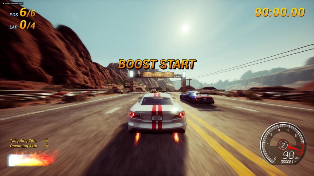 Screenshot blowout for arcade racer Dangerous Driving - Team VVV